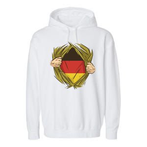 Germany Flag Hero Garment-Dyed Fleece Hoodie