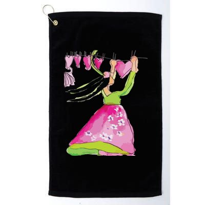 Gift For Her Valentines Day Platinum Collection Golf Towel