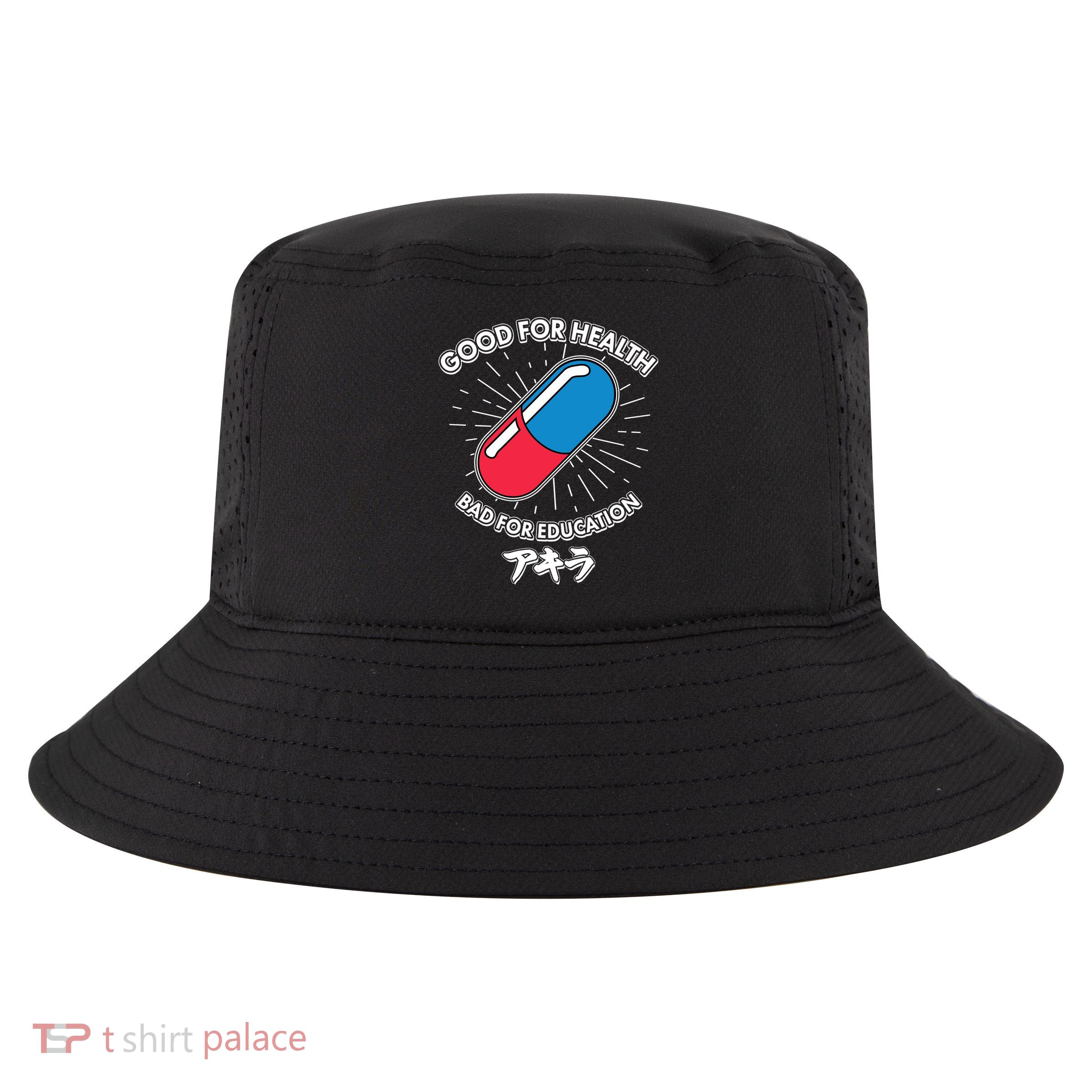Good For Health Bad For Education Logo Anime Fan Cool Comfort Performance Bucket Hat
