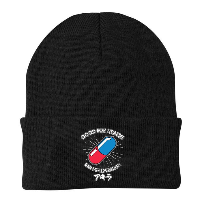 Good For Health Bad For Education Logo Anime Fan Beanie