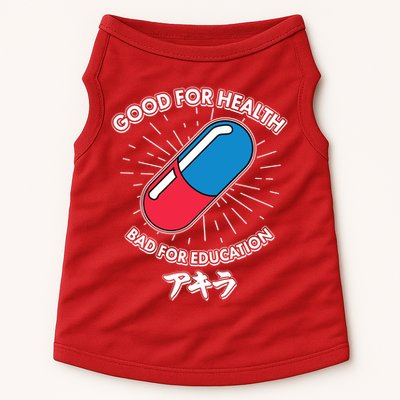 Good For Health Bad For Education Logo Anime Fan Doggie Tank