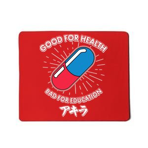 Good For Health Bad For Education Logo Anime Fan Mousepad