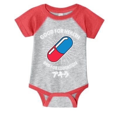 Good For Health Bad For Education Logo Anime Fan Infant Baby Jersey Bodysuit