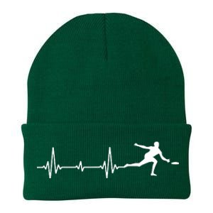 Great Frisbee Heartbeat Gift Ultimate Knit Cap Winter Beanie