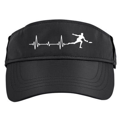 Great Frisbee Heartbeat Gift Ultimate Adult Drive Performance Visor