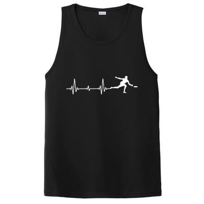 Great Frisbee Heartbeat Gift Ultimate PosiCharge Competitor Tank