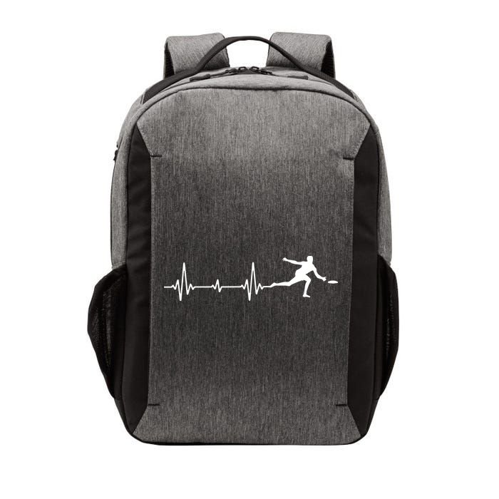 Great Frisbee Heartbeat Gift Ultimate Vector Backpack