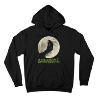 Gabaghoul Funny Hand Moon Halloween Hoodie