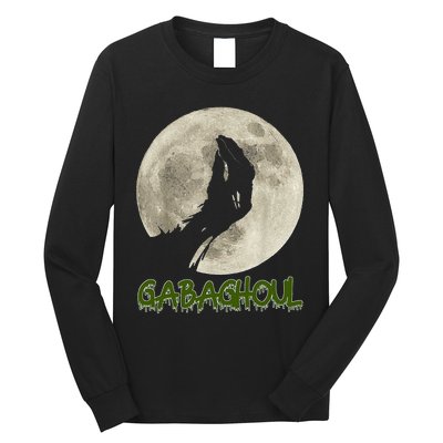 Gabaghoul Funny Hand Moon Halloween Long Sleeve Shirt