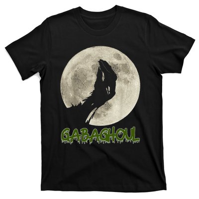 Gabaghoul Funny Hand Moon Halloween T-Shirt