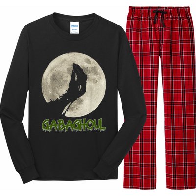 Gabaghoul Funny Hand Moon Halloween Long Sleeve Pajama Set