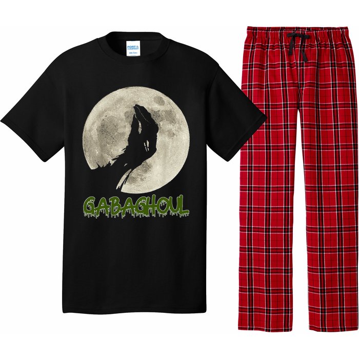 Gabaghoul Funny Hand Moon Halloween Pajama Set