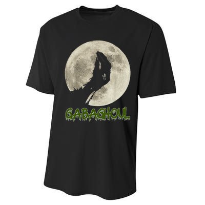 Gabaghoul Funny Hand Moon Halloween Performance Sprint T-Shirt