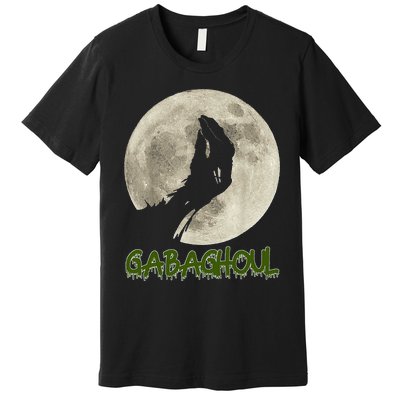 Gabaghoul Funny Hand Moon Halloween Premium T-Shirt