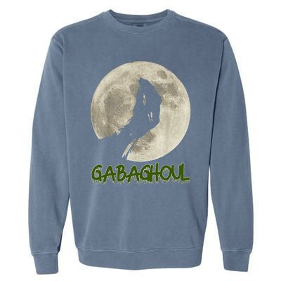 Gabaghoul Funny Hand Moon Halloween Garment-Dyed Sweatshirt