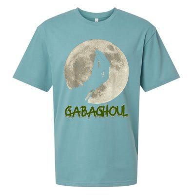 Gabaghoul Funny Hand Moon Halloween Sueded Cloud Jersey T-Shirt