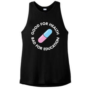 Good For Health Bad For Education Anime Future Capsule Pill Ladies PosiCharge Tri-Blend Wicking Tank