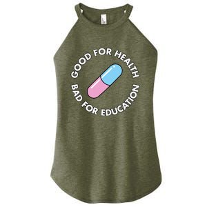 Good For Health Bad For Education Anime Future Capsule Pill Women's Perfect Tri Rocker Tank