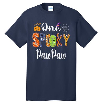 Grandpa Family Halloween Matching One Spooky PawPaw Tall T-Shirt