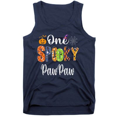 Grandpa Family Halloween Matching One Spooky PawPaw Tank Top