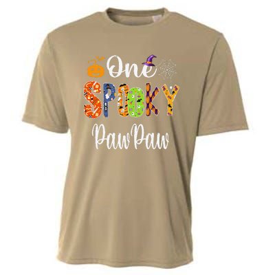 Grandpa Family Halloween Matching One Spooky PawPaw Cooling Performance Crew T-Shirt