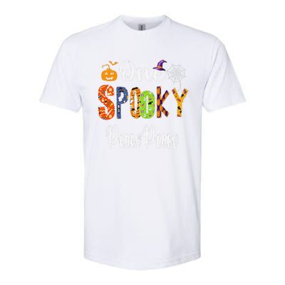 Grandpa Family Halloween Matching One Spooky PawPaw Softstyle CVC T-Shirt