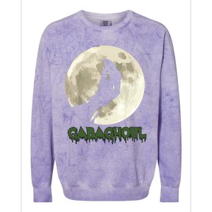 Gabaghoul Funny Hand Moon Halloween Colorblast Crewneck Sweatshirt