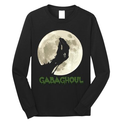 Gabaghoul Funny Hand Moon Halloween Long Sleeve Shirt