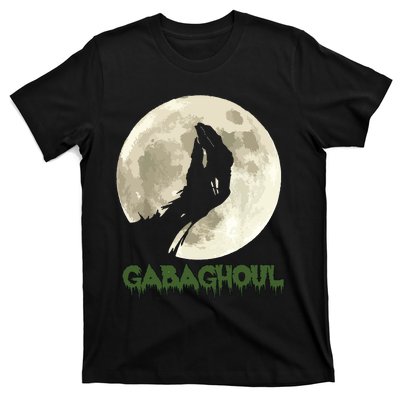 Gabaghoul Funny Hand Moon Halloween T-Shirt