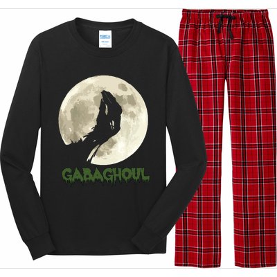 Gabaghoul Funny Hand Moon Halloween Long Sleeve Pajama Set