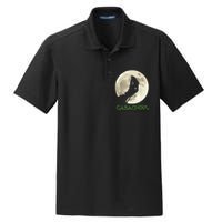 Gabaghoul Funny Hand Moon Halloween Dry Zone Grid Polo