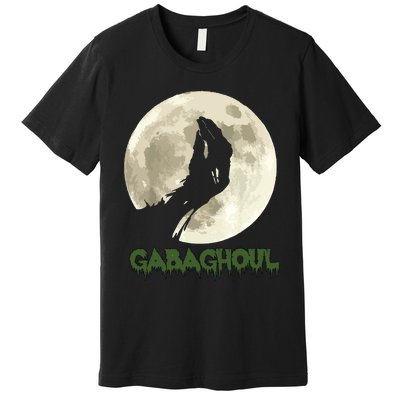 Gabaghoul Funny Hand Moon Halloween Premium T-Shirt