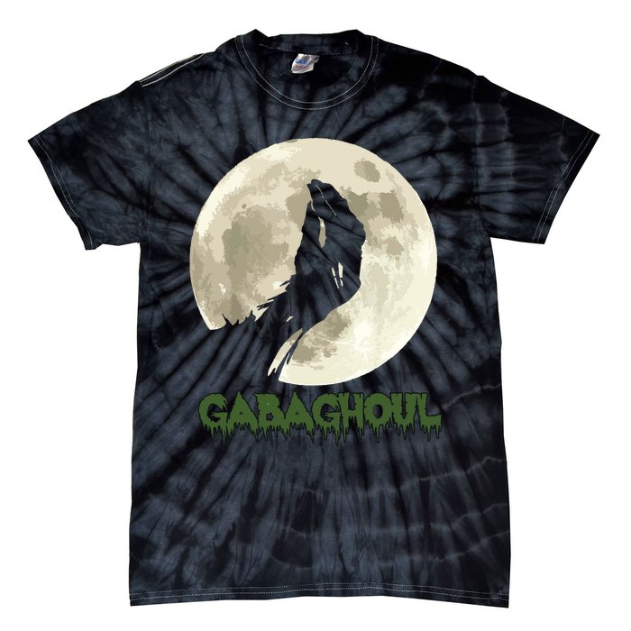 Gabaghoul Funny Hand Moon Halloween Tie-Dye T-Shirt