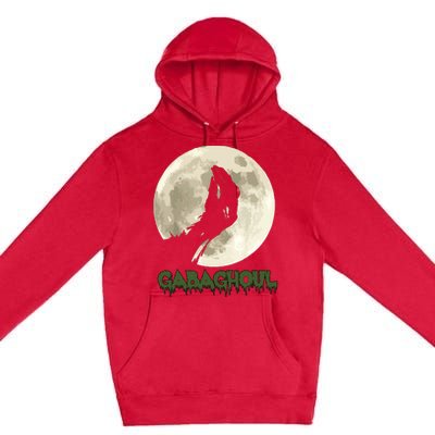 Gabaghoul Funny Hand Moon Halloween Premium Pullover Hoodie