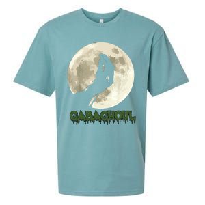 Gabaghoul Funny Hand Moon Halloween Sueded Cloud Jersey T-Shirt