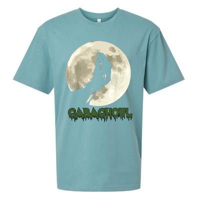 Gabaghoul Funny Hand Moon Halloween Sueded Cloud Jersey T-Shirt