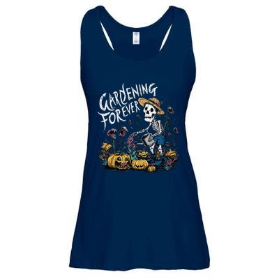 Gardening Forever Halloween Skeleton Gardening Ladies Essential Flowy Tank