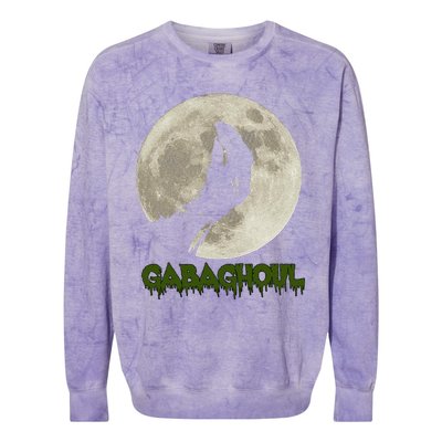 Gabaghoul Funny Hand Moon Halloween Gift Colorblast Crewneck Sweatshirt