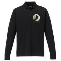 Gabaghoul Funny Hand Moon Halloween Gift Performance Long Sleeve Polo