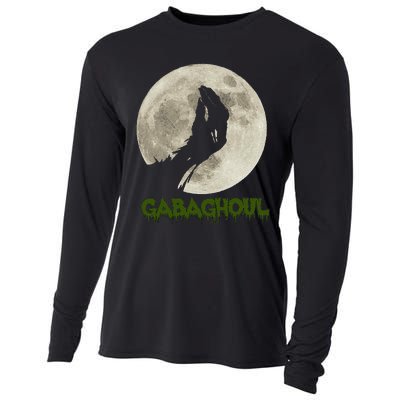 Gabaghoul Funny Hand Moon Halloween Gift Cooling Performance Long Sleeve Crew