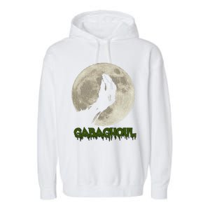 Gabaghoul Funny Hand Moon Halloween Gift Garment-Dyed Fleece Hoodie