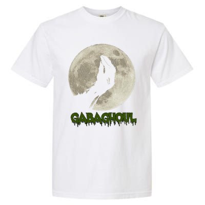 Gabaghoul Funny Hand Moon Halloween Gift Garment-Dyed Heavyweight T-Shirt