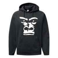 Gorilla Face Iconic Stylish Monkey Performance Fleece Hoodie