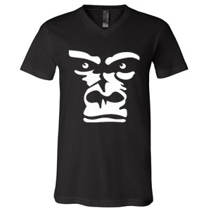 Gorilla Face Iconic Stylish Monkey V-Neck T-Shirt