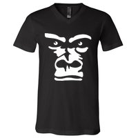 Gorilla Face Iconic Stylish Monkey V-Neck T-Shirt