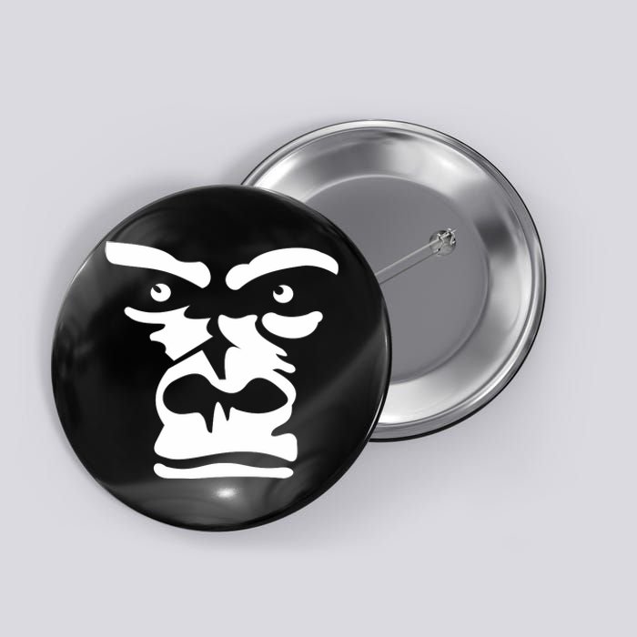 Gorilla Face Iconic Stylish Monkey Button