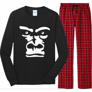 Gorilla Face Iconic Stylish Monkey Long Sleeve Pajama Set