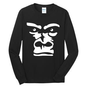 Gorilla Face Iconic Stylish Monkey Tall Long Sleeve T-Shirt