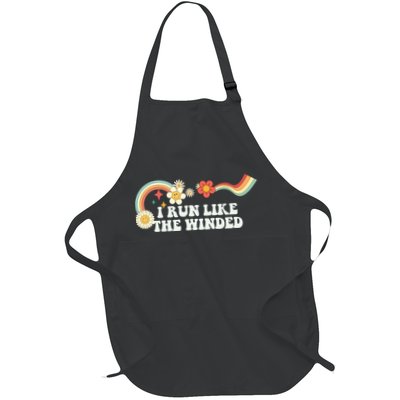Groovy Funny I Run Like The Winded Full-Length Apron With Pockets