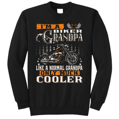 Gentlemen Funny Im A Biker Grandpa Saying Motorcycle Sweatshirt